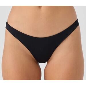 O’Neill Black Saltwater Solids Hermosa Bikini Bottom XL NWT